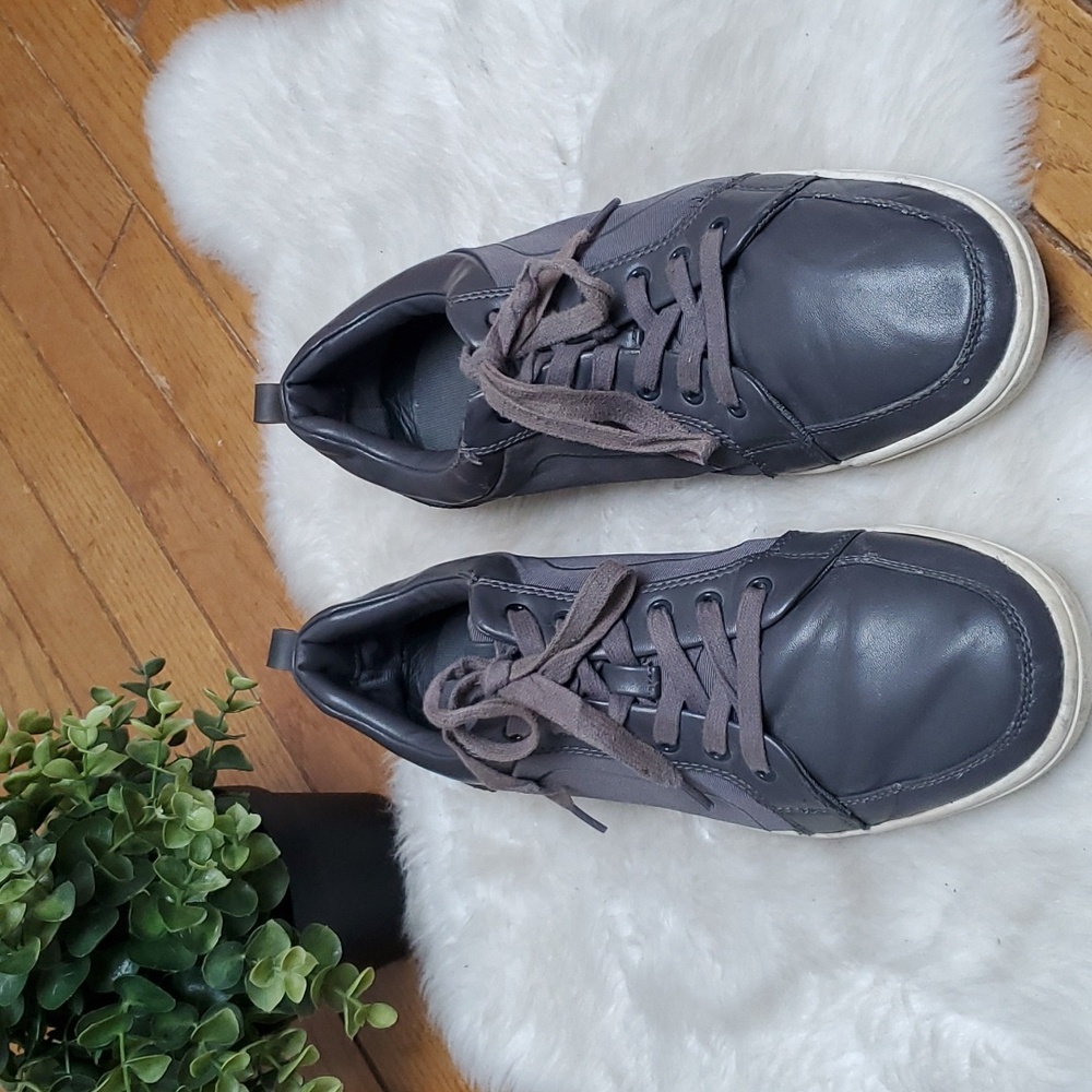 ALDO Mens Size 9 Leather Lace-Up Dress Sneakers